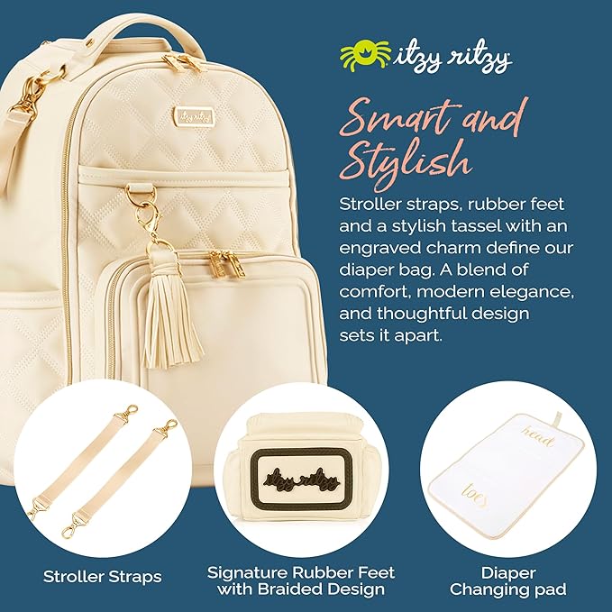 Itzy Ritzy Diaper Bag Backpack – Large Capacity Boss Plus Baby Backpack Diaper - Image 6