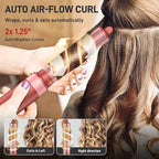 5 in 1 High-Speed Hot Air Styler - Professional Frizz-Free Hair Dryer Brush, Fast Drying Hair Dryer, No Heat Damage Air Styler Wrap - Curl, Volumize, Straighten with Travel Bag Gift for Women