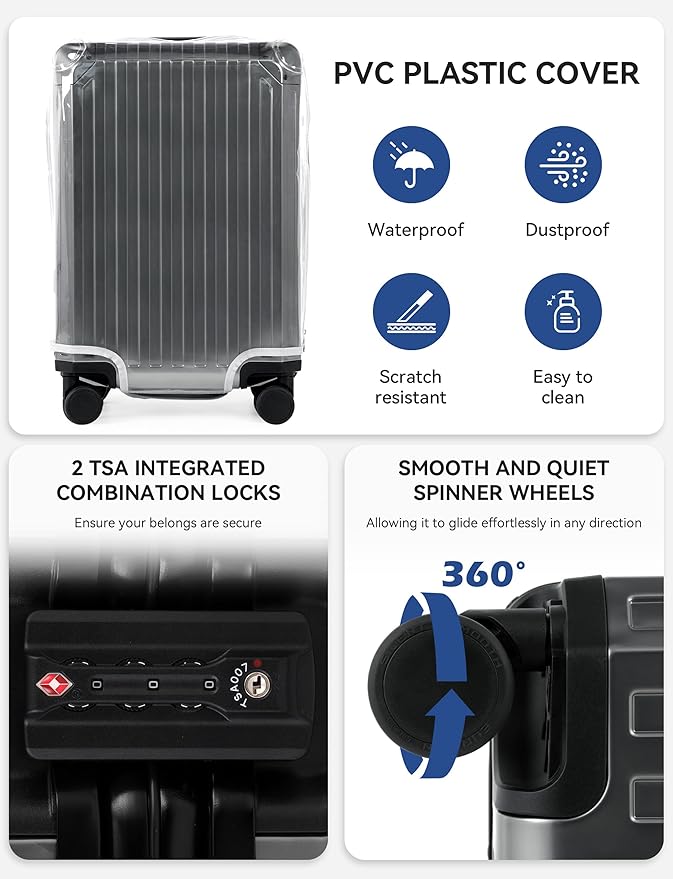 Mvst Luggage Premium All Aluminum Magnesium Carry On 20'' Lightweight Metal - Image 4