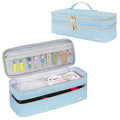 Travel Carrying Case Compatible with Revlon One-Step/Lange Hair Dryer Brush/Volumizer/Styler/Hot Tools,Portable Storage Organizer Bag Compatible with Shark FlexStyle/Dyson Airwrap Styler,Blue