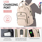 Laptop Backpack for Women, High School Bookbag for Girls - Image 3