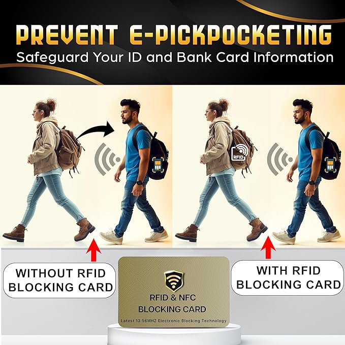 SaiTech IT 20 Pack RFID Cards One Card Protects Entire Wallet Purse - Image 3