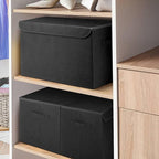 Large 17" 42 Quarts Collapsible Stackable Storage Bins - Image 7