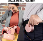 Small Pill Case 2 Compartment Metal Pill Box - Image 6