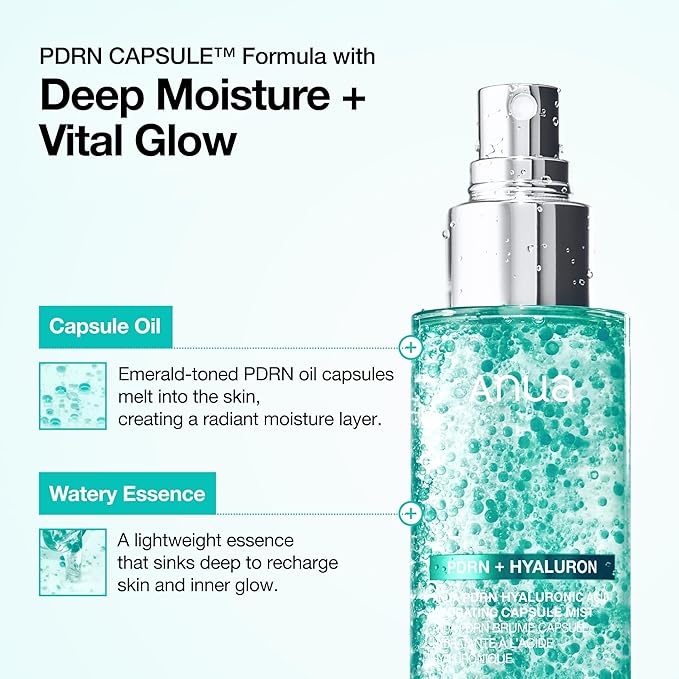 Anua PDRN Collagen Glass Skin Trio, PDRN Salmon DNA Serum Spray, Collagen Patch Facial Fine Line & Cream, Complete Glow Routine, Face Mist with Special Patch Duo, Korean Skincare Set