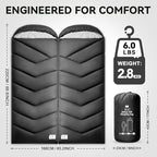 Sleeping Bags for Adults Cold Weather, Waterproof, Lightweight Camping Sleeping - Image 3