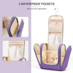 Extra Large Toiletry Bag for Women and Men, 6 Organizer Compartments, Holds - Image 5