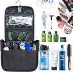 Hanging Toiletry Bag for Men VANCASE Vintage Leather Shaving Dopp Kit Medium - Image 3