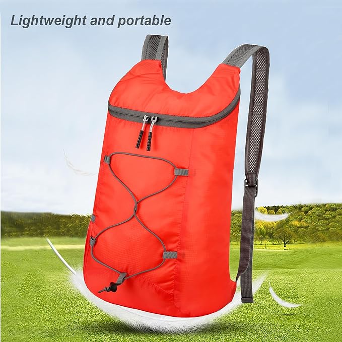 16L Hiking Daypack Lightweight Foldable Travel Backpack Water Repellent Camping - Image 5
