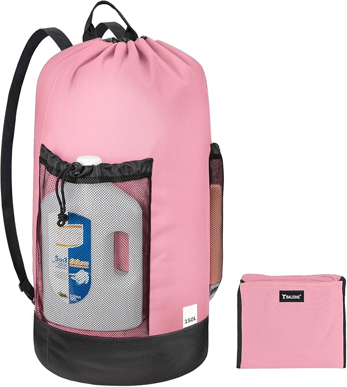 BALEINE 150L Laundry Bag Backpack, 900D Oxford Fabric Large Travel Laundry Bags by BALEINE