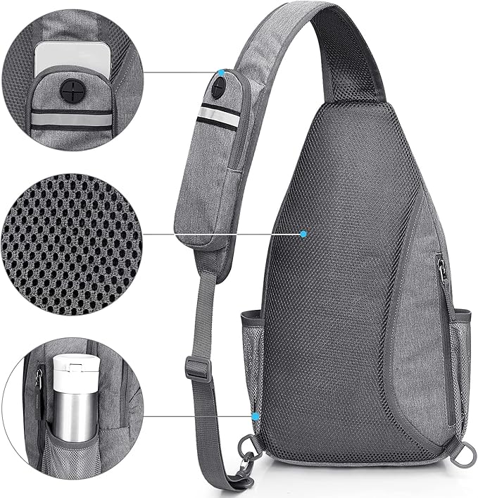 G4Free Sling Bag RFID Blocking Sling Backpack Crossbody Chest Bag Daypack - Image 6