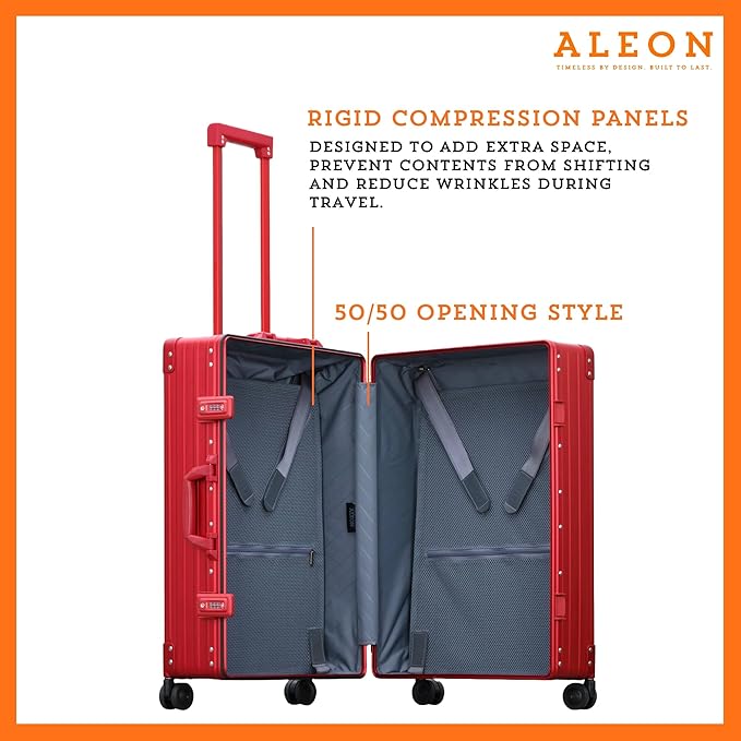 Aleon All Aluminum Lightweight 26" Carry-On Luggage - Image 3