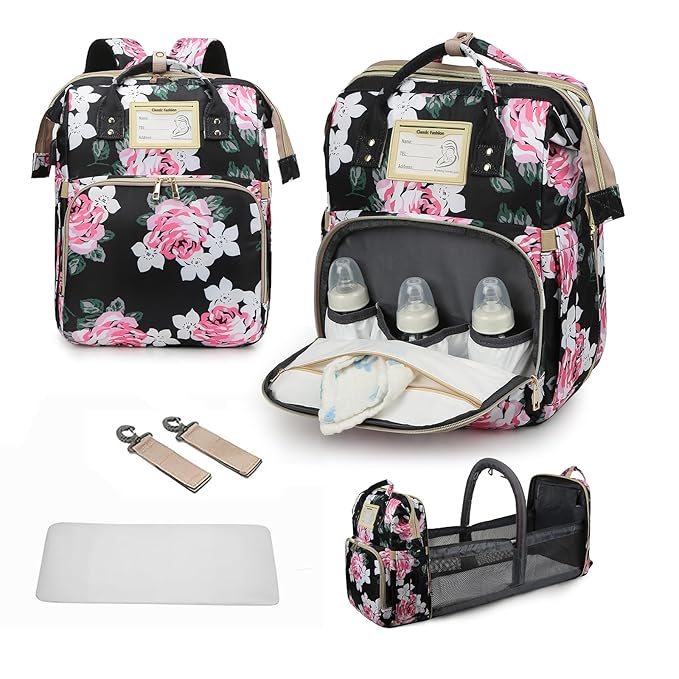 Diaper Bag Backpack Waterproof Baby Bag Large Capacity Multifunction Nappy Bags by %E2%80%94%E2%80%94BeautyHealthFamily%E2%80%94%E2%80%94