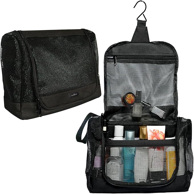 The Fine Living Portable Latex Mesh Shower Caddy Tote Bag, Gym Shower Caddy by TheFineLivingCompany