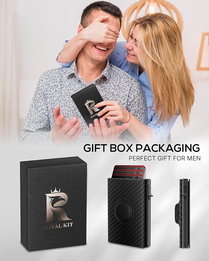 Mens Wallet Card Holder for AirTag: Smart Wallet Compatible - Image 8