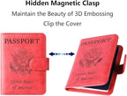 Passport Holder Cover Wallet Travel Essentials Leather Rfid Blocking Case - Image 5
