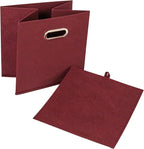 Household Essentials Fabric Storage Cube Bins, 6 Piece Set, Strong Poly-Woven - Image 3