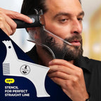 11-in-1 Men's Beard and Mustache Electric Trimmer Kit, Cordless Body and Nose Hair Razors, Set of Beard Clippers, USB Rechargeable Battery, Shaver for Men, Lifetime Self-Sharp Blades