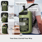 STOVER 5/10/25/30/40/55L Waterproof Backpack- Floating Dry Bag - Image 3