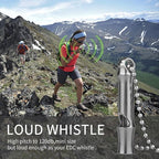 Emergency Whistle, Titanium Whistle EDC Safety Whistle - Image 4