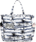LEDAOU Large Beach Tote Bag Women Waterproof Sandproof Zipper Beach Tote Bag by LEDAOU