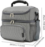 FlowFly Double Layer Cooler Insulated Lunch Bag Adult Lunch Box Large Tote Bag - Image 4