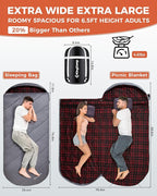 KingCamp Sleeping Bag for Adults, Cold Weather & Warm Extra Wide Big & Tall XL - Image 3