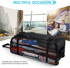 Gonex Rolling Duffle Bag with Wheels, 100L Water Repellent Large Wheeled Travel - Image 3