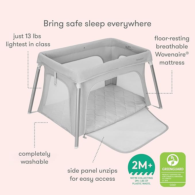 Newton Baby Compact Travel Crib & Play Yard | Breathable & Washable Mattress - Image 7