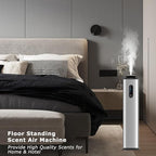 1000ML- Tower Hotel Scent Diffuser with WiFi App Control for Whole House - Commercial Diffuser Machine Cover 10000 Sq Ft - Scent Air Machine & Waterless Essential Oil Diffuser for Large Room - Silver