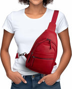 Alldaily Large Sling Bag for Women Crossbody Purse Leather Fashionable Trendy - Image 2
