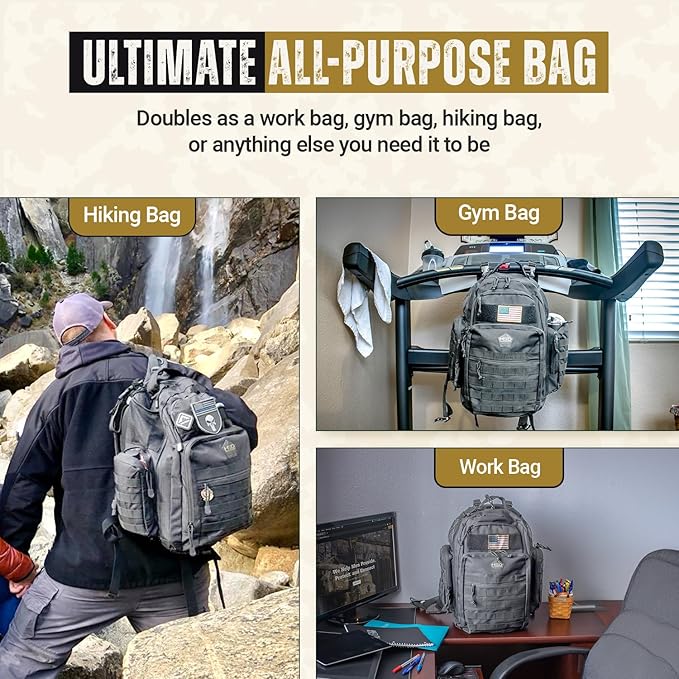 HighSpeedDaddy - Baby Diaper Backpack, Military-Grade, Waterproof, Compact Baby - Image 5