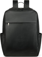 MASINTOR 15.6 inch PU Leather Laptop Backpack Purse - Image 8