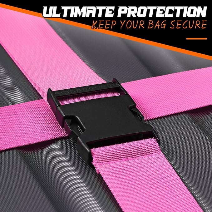 Eccliy 12 Pack Luggage Straps Suitcase Belts Wide Adjustable Packing Straps - Image 5