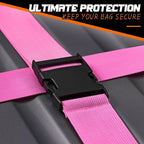 Eccliy 12 Pack Luggage Straps Suitcase Belts Wide Adjustable Packing Straps - Image 5