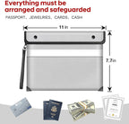 Fireproof Money Bag for Cash, Fireproof Document Bag 5200°F Heat Insulated - Image 5