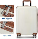 KYME Suitcase Hardshell With Double Spinner Wheels, PC+ABS TSA Lock Travel - Image 4