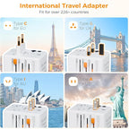 TESSAN Universal Travel Adapter 35W, International Plug Adaptor - Image 2