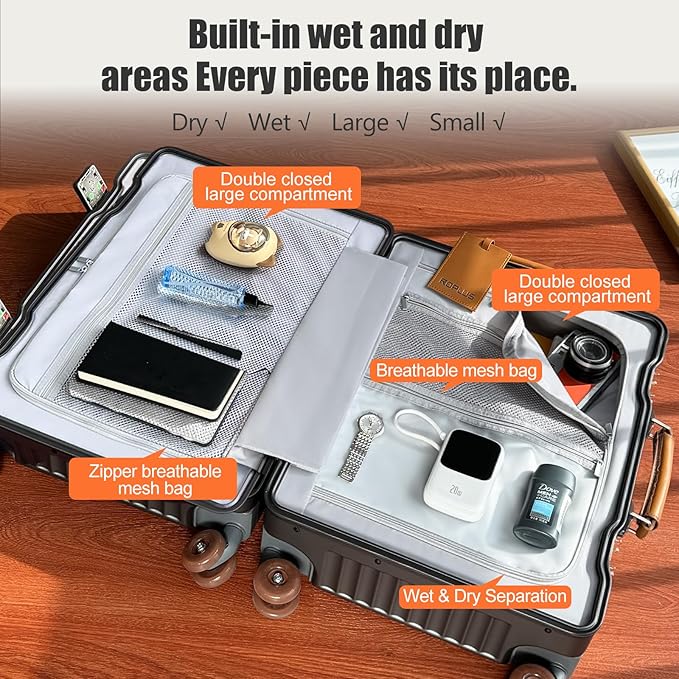 Aluminium Frame Carry on Luggage - Image 4