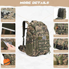 Maelstrom Tactical Backpack for Men, 40L Military Backpack, Water Resistant - Image 2