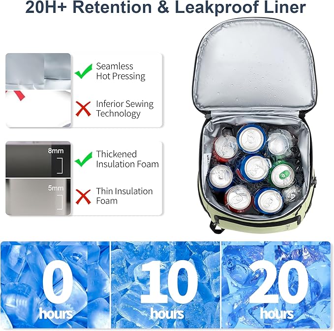 SPARTER Backpack Cooler Insulated Leak Proof 33/49 Cans, 2 Insulated - Image 6
