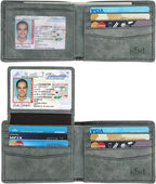 Wallet for Men-Genuine Leather RFID Blocking Bifold Stylish Wallet by WelcometoHIMI