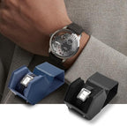 Oirlv Luxury Hexagonal Leather Watch Travel Case Single Watch Box - Image 3