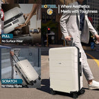 Hoteel Luggage Sets 5 Piece, ABS+PC Hard Shell Expandable Suitcases - Image 3