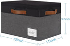 Large Storage Bins with Lids, Foldable Fabric Storage Baskets with Lids - Image 3