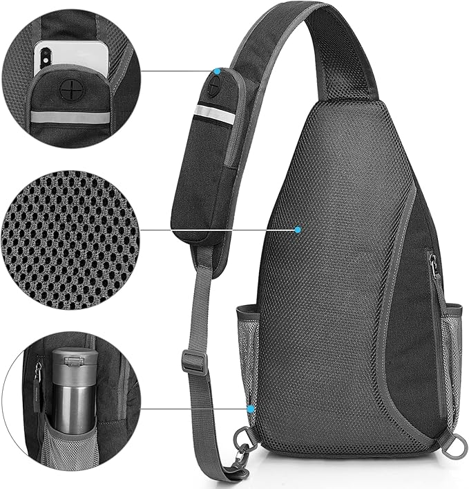 G4Free Sling Bag RFID Blocking Sling Backpack Crossbody Chest Bag Daypack - Image 7
