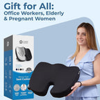 5 STARS UNITED Seat Cushion for Tailbone Pain Relief – Large Memory Foam - Image 8