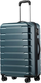 Coolife Luggage Suitcase Carry-on Spinner TSA Lock USB Port Expandable by COOLIFE