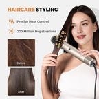 6 in ONE Hair Dryer Brush, Blow Dryer Curling Wand Hair Styling Tools Set, Ionic Hot Air Massage Oval Blowout Hair Dryer, Left&Right Hair Styler 100-120V