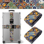 Boho Luggage Straps for Suitcases TSA Approved, Luggage Identifiers for Suitcase by Unknown